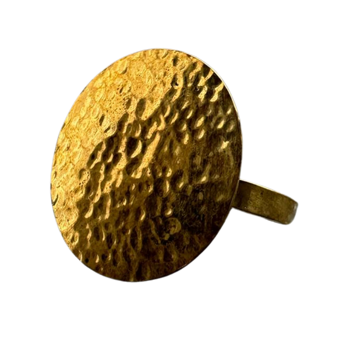 Ring Eva - (gehämmerte Bronze)