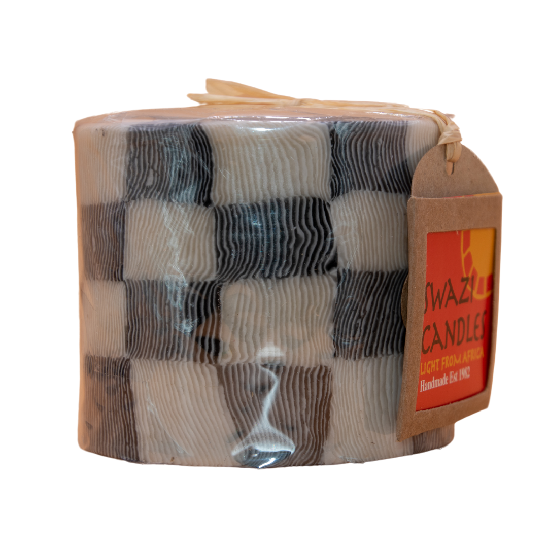 Swazi Candle - B&W Ribbel