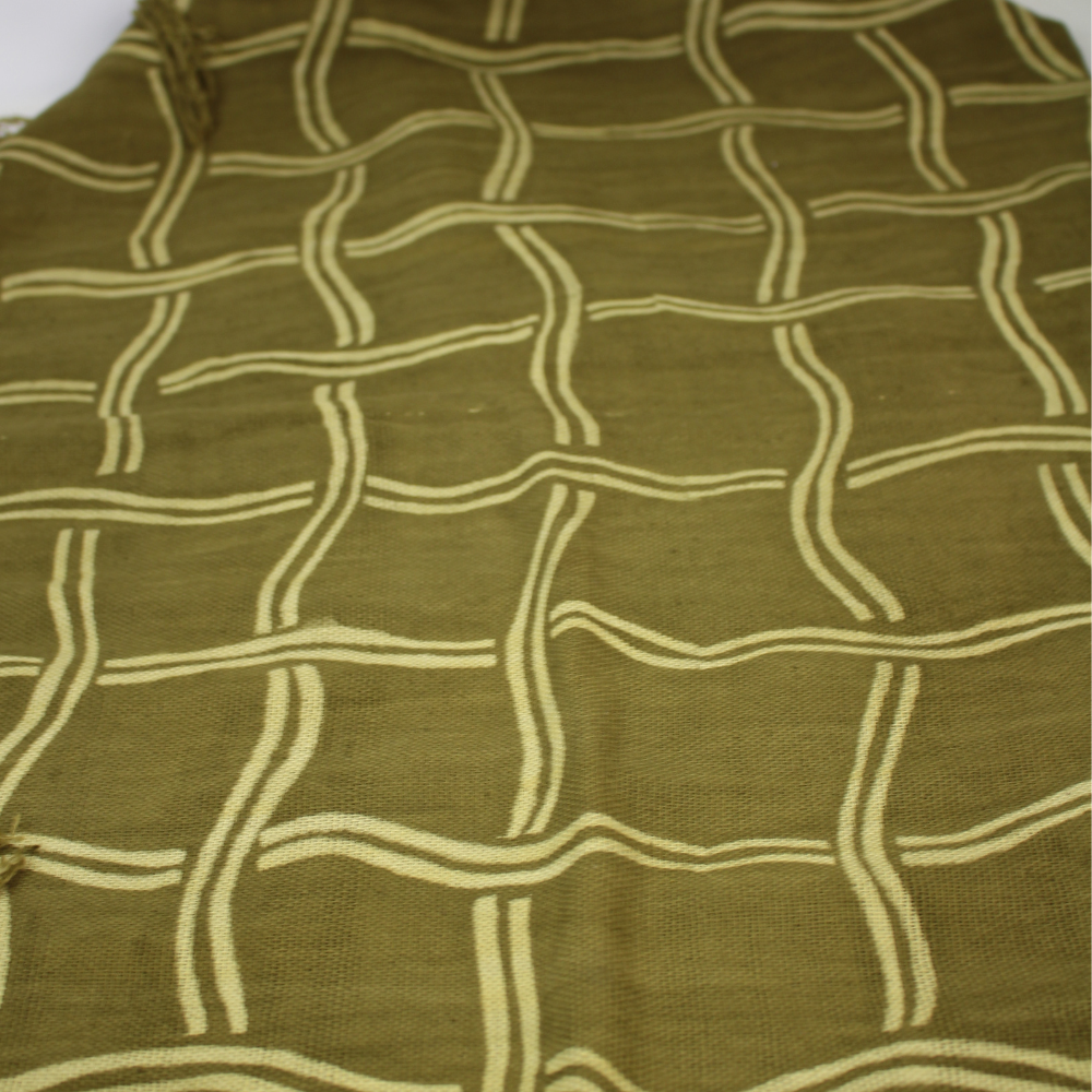 Bogolan-Schal - Grün