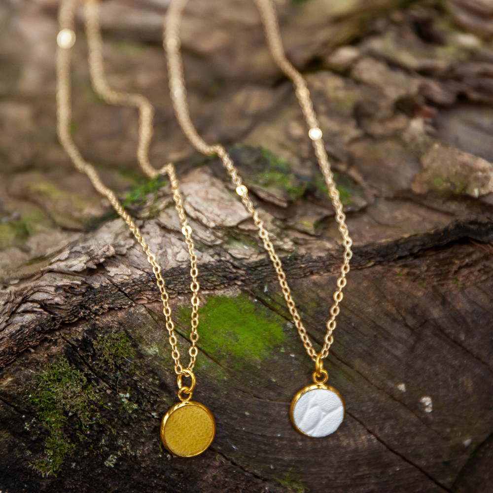 Halskette Tropfen Weiß