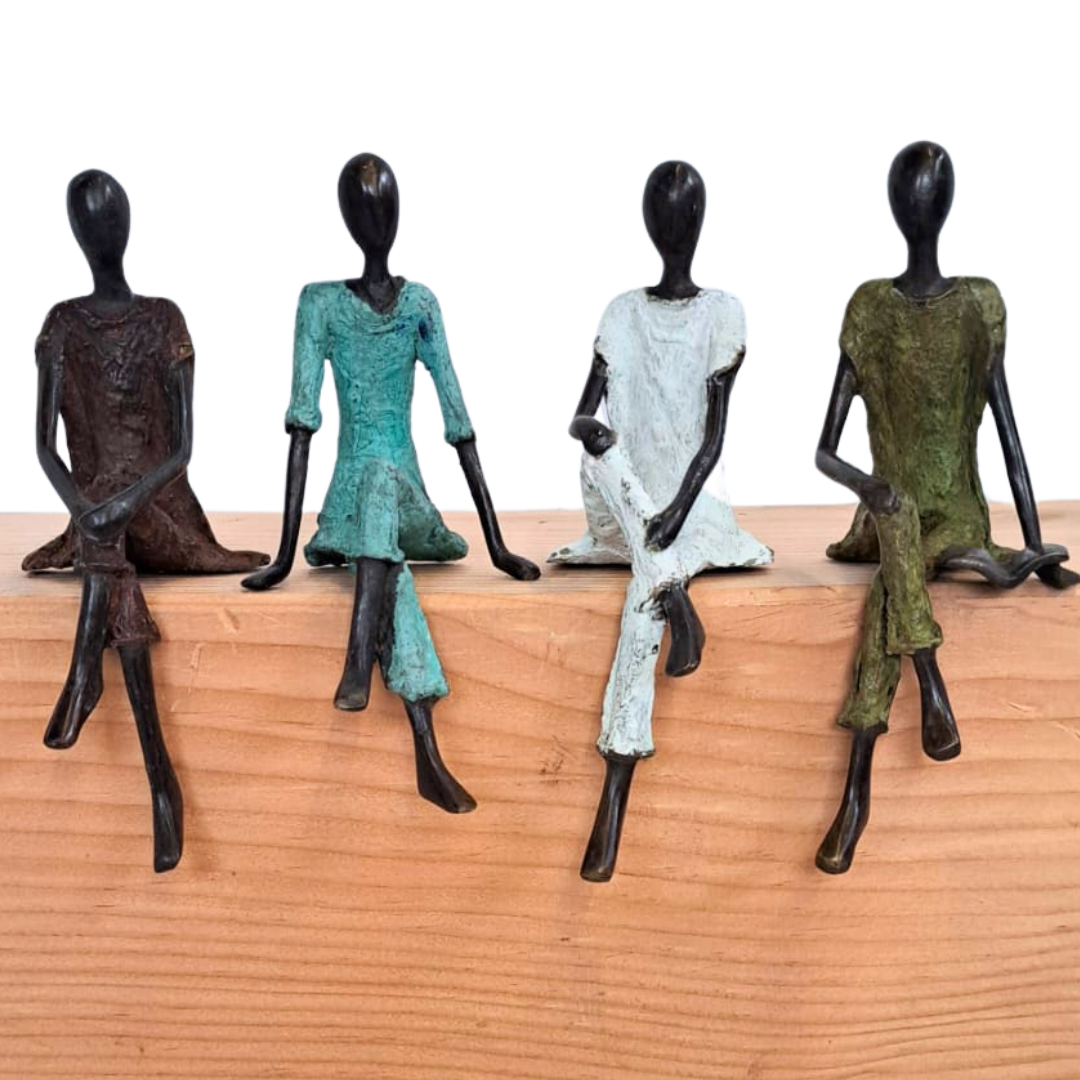 Brons beeldje - Vaderdag bruin