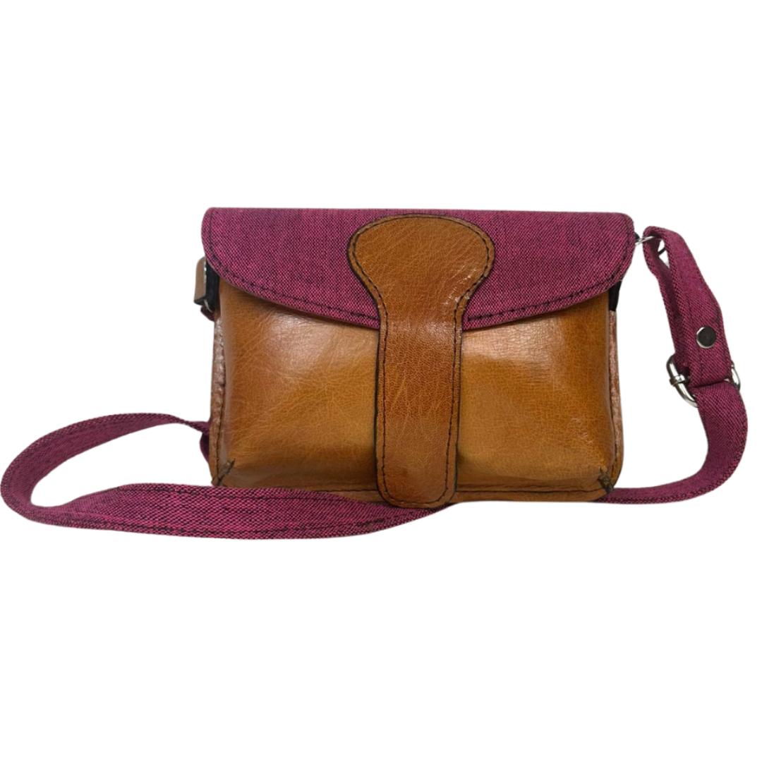 Compact schoudertasje - Roze