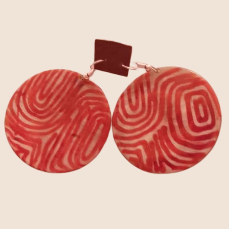 NIEUW Oorbel Lines B&W Koehoorn