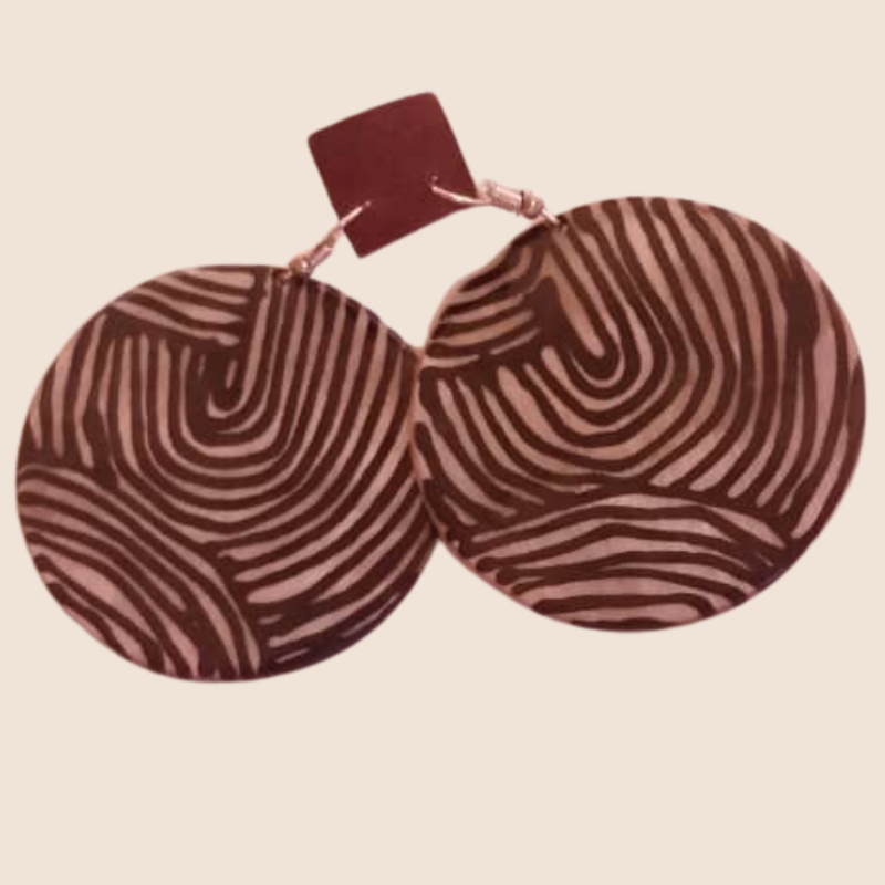 NIEUWS Oorbel Lines Rouge Koehoorn