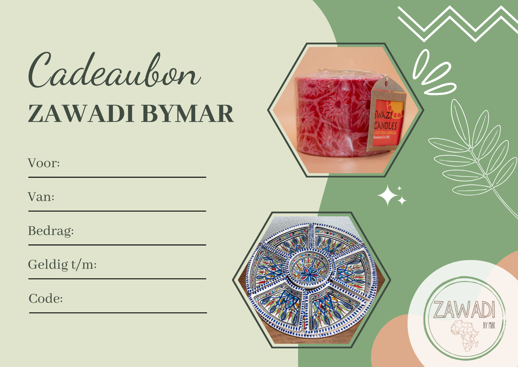 Geschenkgutschein Zawadi NaMar €25,-