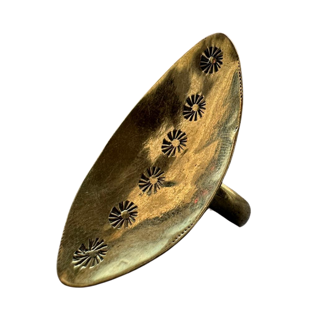 Ring Madelief - (hammered bronze)