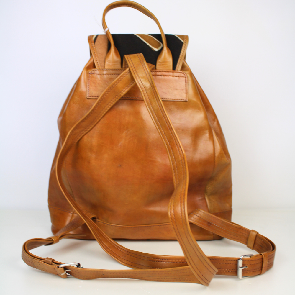 Backpack made of ecologically tanned leather