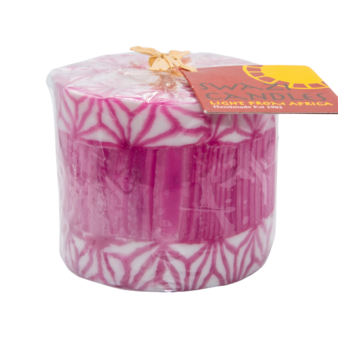 Swazi Candle - Pink Spider with band