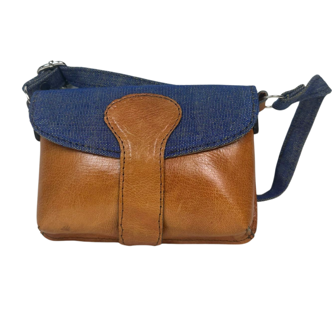 Compact schoudertasje - Blauw