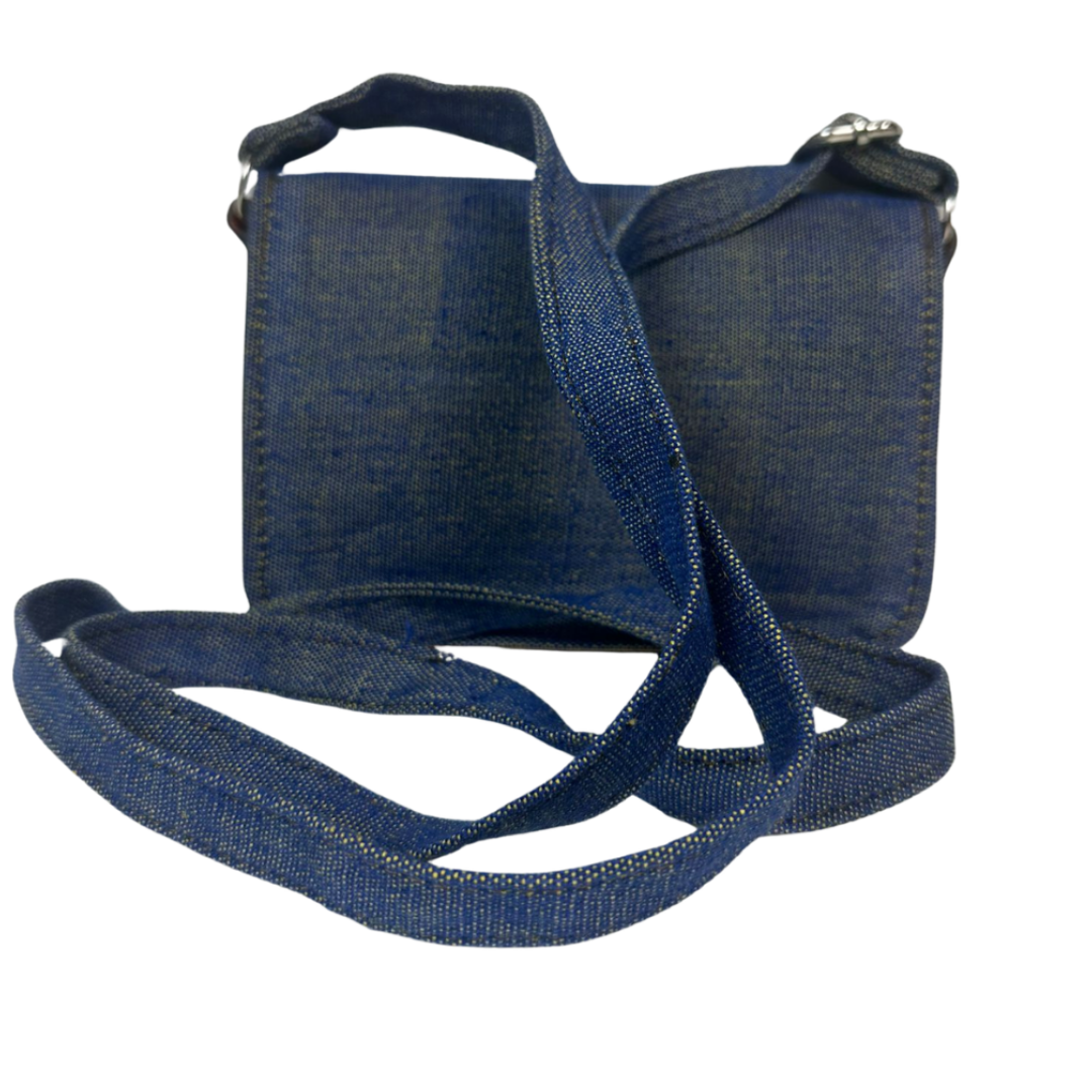 Compact shoulder bag - Blue