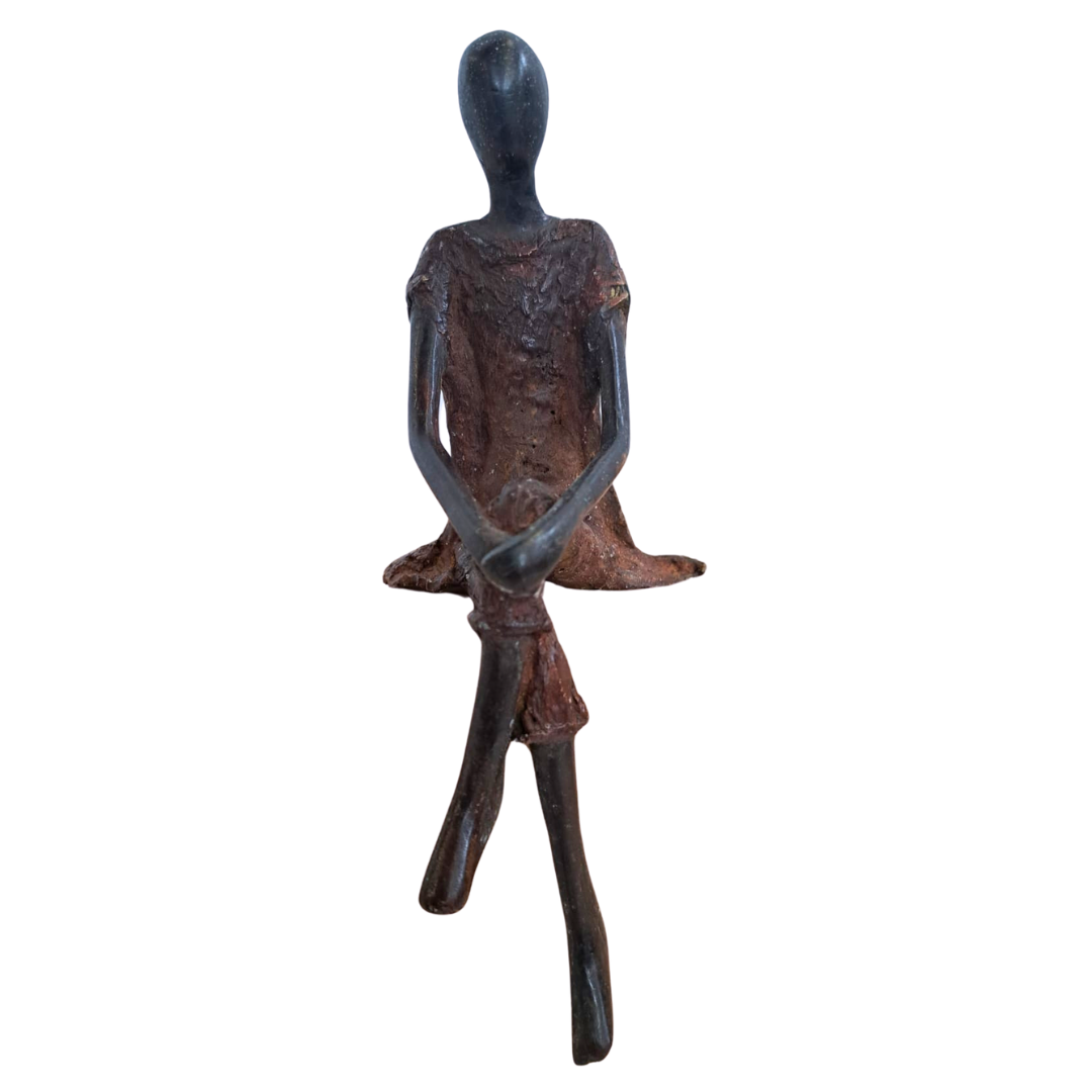 Brons beeldje - Vaderdag bruin