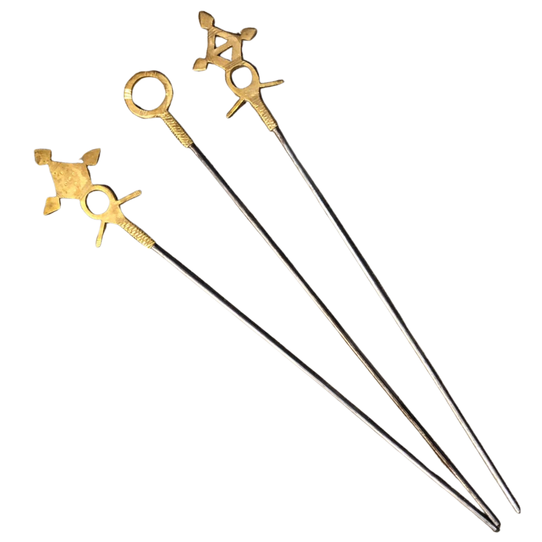 Grillspieße mit Touareg-Symbolen (3er-Set)