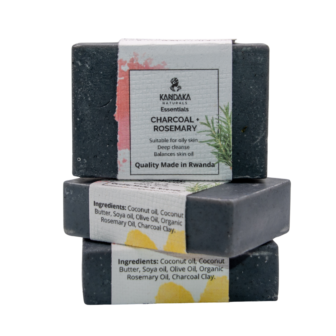Block Kandaka Soap - Charcoal Rosemary