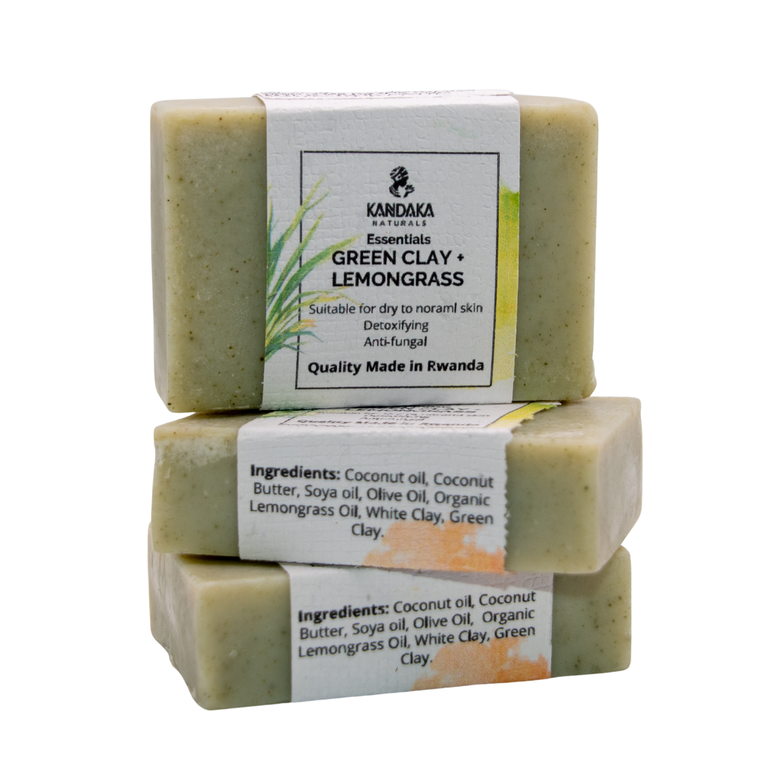 Block Kandaka Soap - Green Clay + Lemongrass