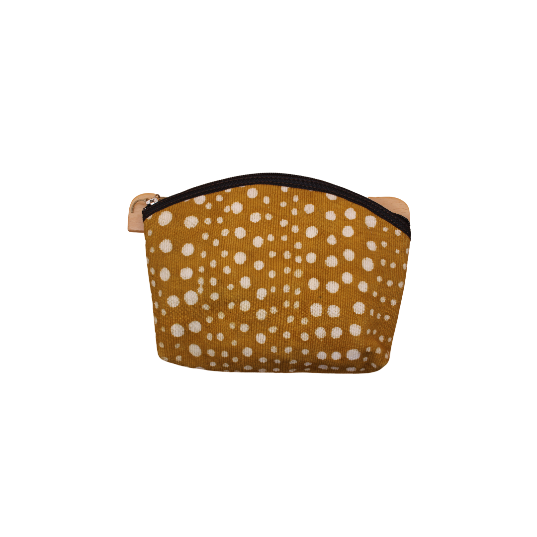 Kosmetiktasche aus Stoff - Gelb