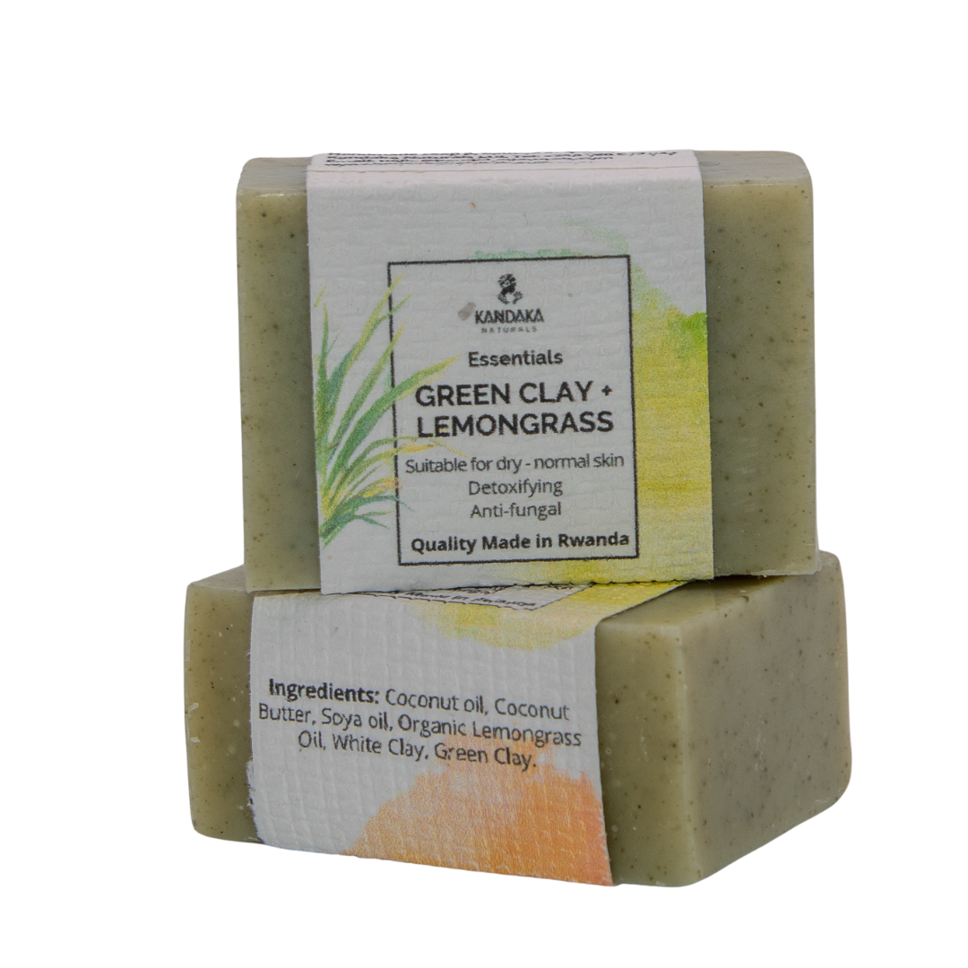 Block Kandaka Soap - Green Clay + Lemongrass (Mini)