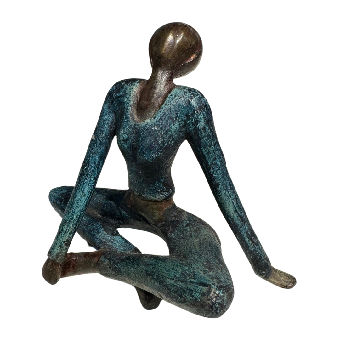 Bronze statue - Yoga sitting