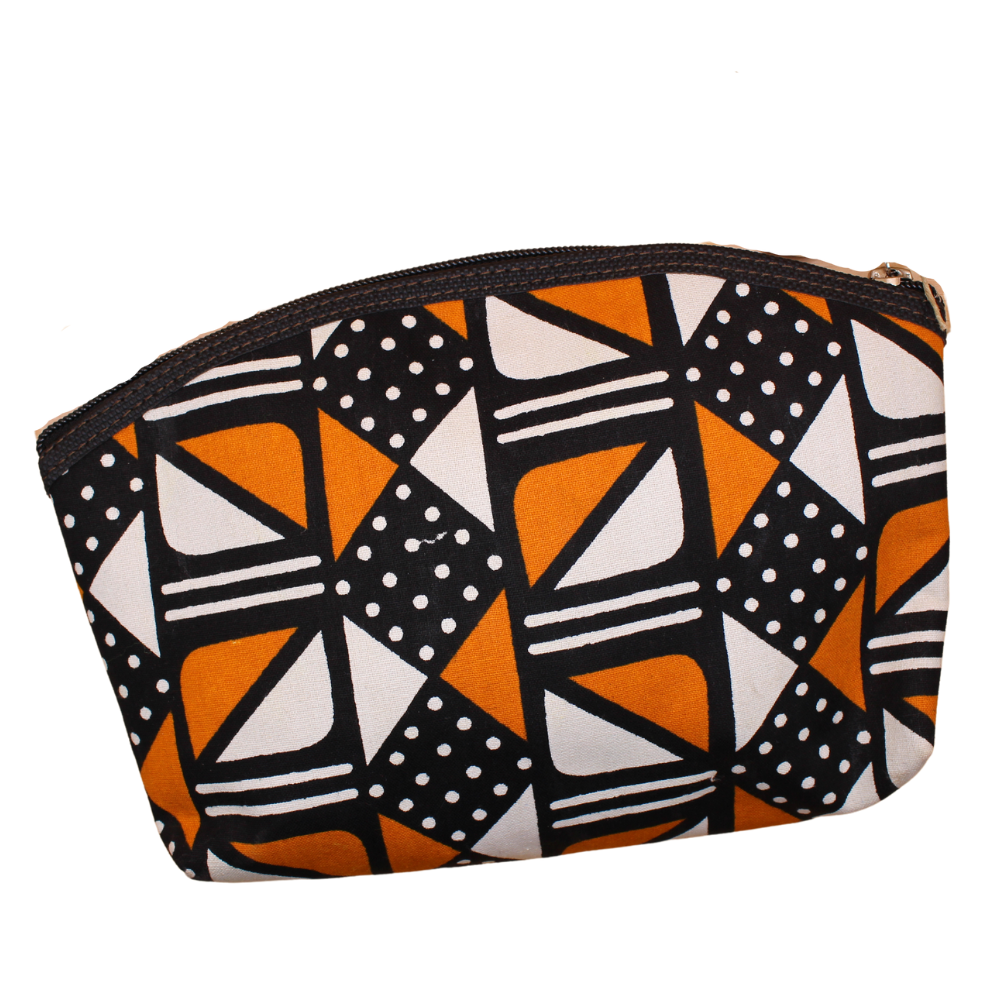 Kosmetiktasche aus Stoff - Orange